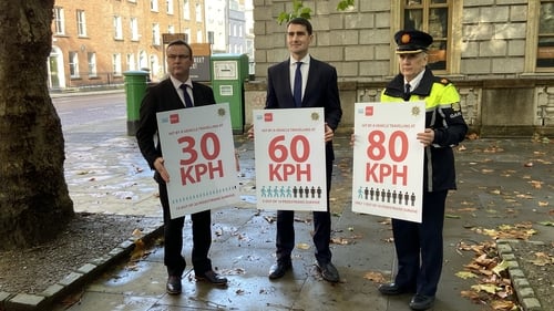 Chief Executive Sam Waide, Minister of State Jack Chambers TD and Assistant Garda Commissioner Paula Hilman