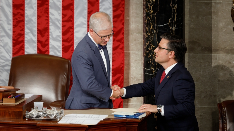 Mike Johnson (R) is Speaker of the US House of Representatives