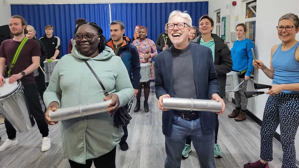 The Bula Bula Samba Band prepare for Halloween with The County Measure's Vincent Woods