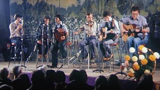 Dundalk traditional music band Glasheen, 1978.