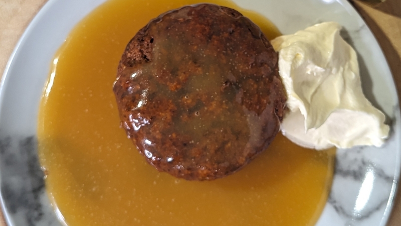 Lilly's sticky toffee pumpkin cakes with maple salted caramel