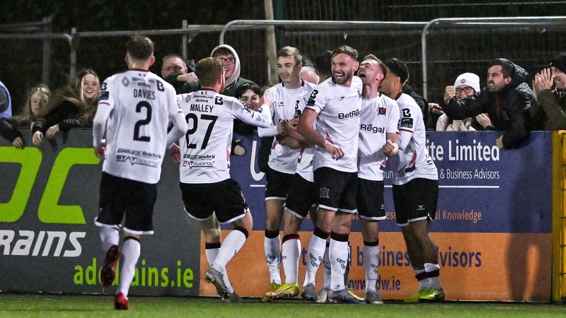 Two late goals delivered a vital win for Dundalk