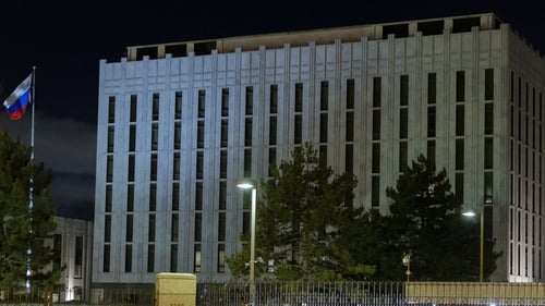 The Russian embassy in Washington, US (file image)