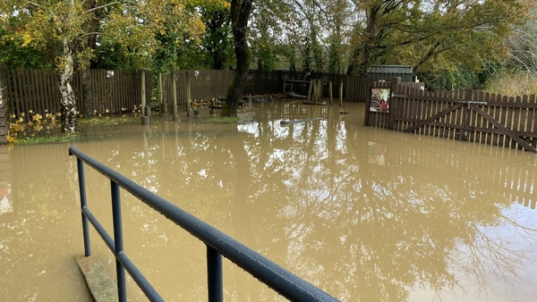 At the National Heritage Park in Ferrycarrig, outside Wexford town, staff had to close to the public today as a result of flood water ingressing overnight