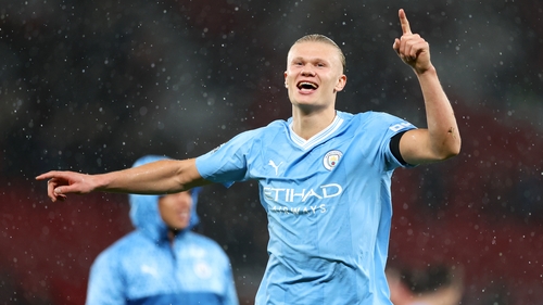 Haaland helped himself to a brace