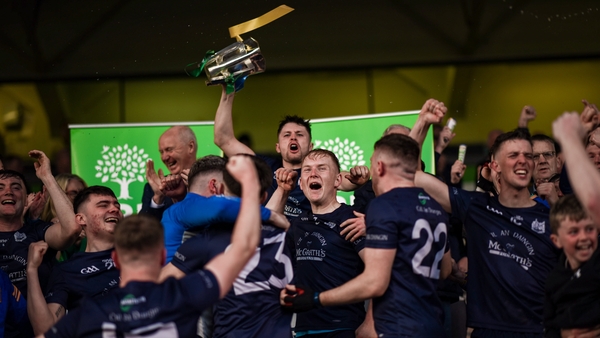A jubilant Kiladangan celebrate their win in Thurles
