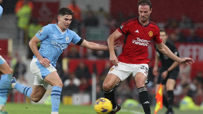 Jonny Evans played 90 minutes of a humbling at the hands of Manchester City
