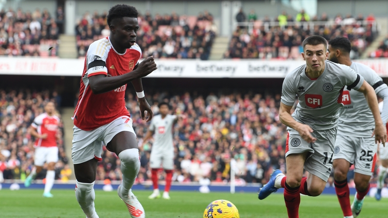 Bukayo Saka played 62 matches for club and country last season