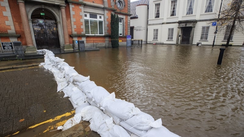Floooding in Newry after Storm Ciarán. Photo: PA