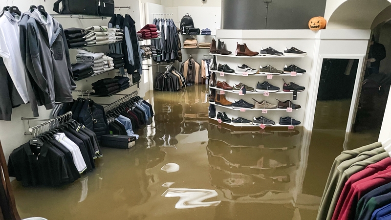 McCartan Bros clothes store in Newry has been inundated with water