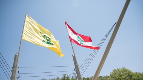 Hezbollah and Lebanon flags (File image)