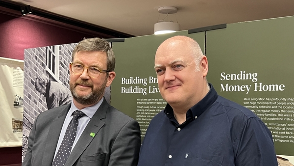The Look Back to Look Forward exhibition features stories from Irish people who went to Britain over the past 50 years