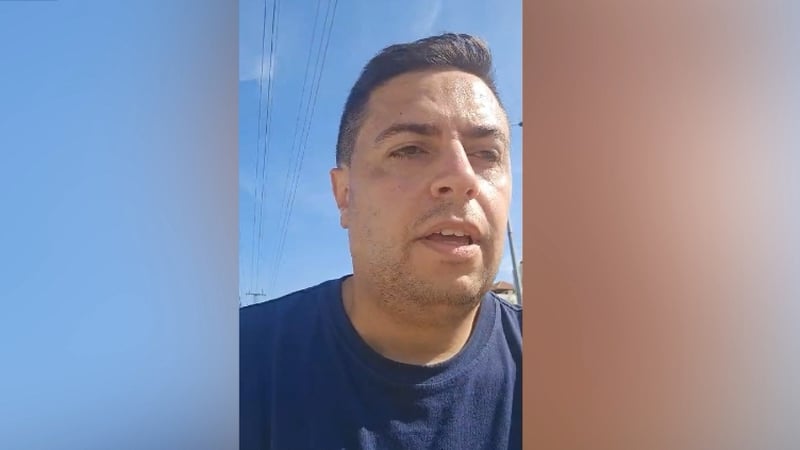 Ibrahim Alagha was in Gaza City on holidays when the Israeli bombardment began