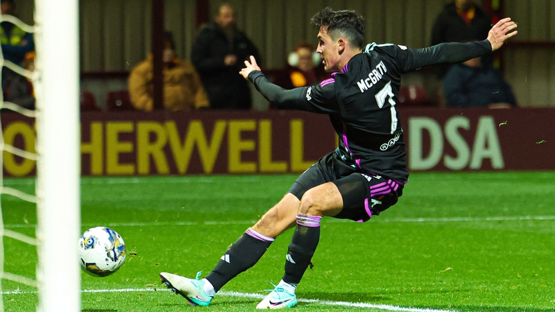 Jamie McGrath scoring at Motherwell