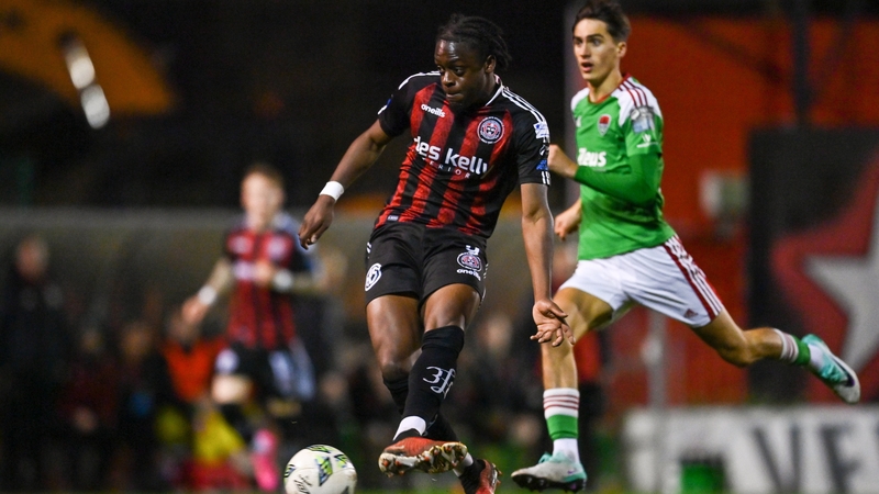 Jonathan Afolabi scores Bohemians fourth and his second goal