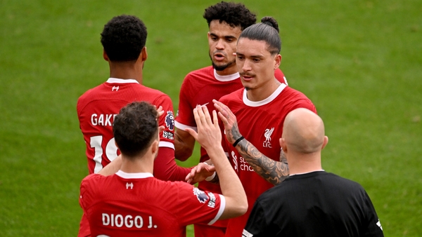 Diogo Jota and Cody Gakpo replacing Luis Diaz and Darwin Nunez against West Ham in September