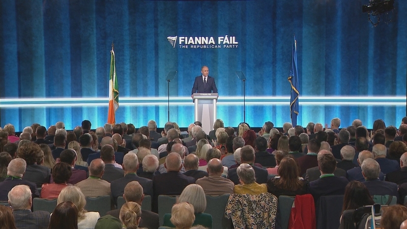 In a wide-ranging speech, the Fianna Fáil leader flagged a concern about the economy, following falling corporation tax receipts and said that 'Ireland's economic success cannot be taken for granted'
