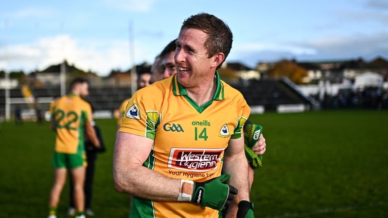 Corofin's Gary Sice after the full-time whistle