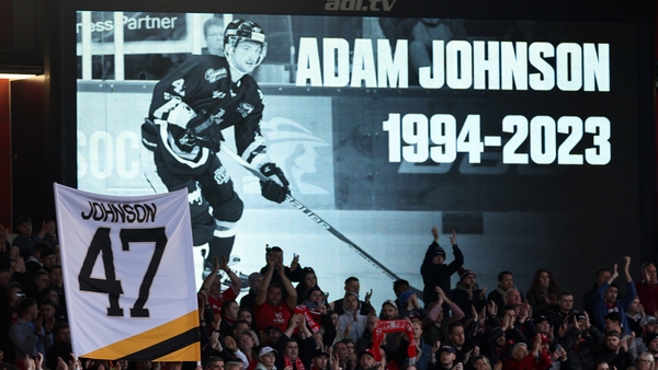 A tribute to Adam Johnson at the Premier League match between Nottingham Forest and Aston Villa on Sunday