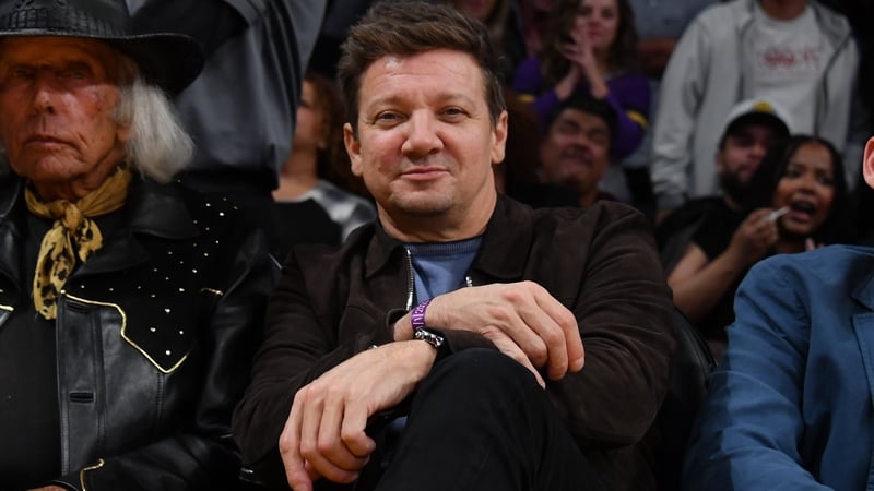 Jeremy Renner, pictured at a basketball game between the Los Angeles Lakers and the Los Angeles Clippers at Crypto.com Arena in Los Angeles on Wednesday 1 November
