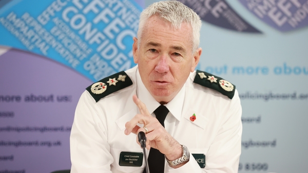 PSNI Chief Constable Jon Boutcher accepted the report was a 'damning indictment' of how the PSNI had managed its data (File image)