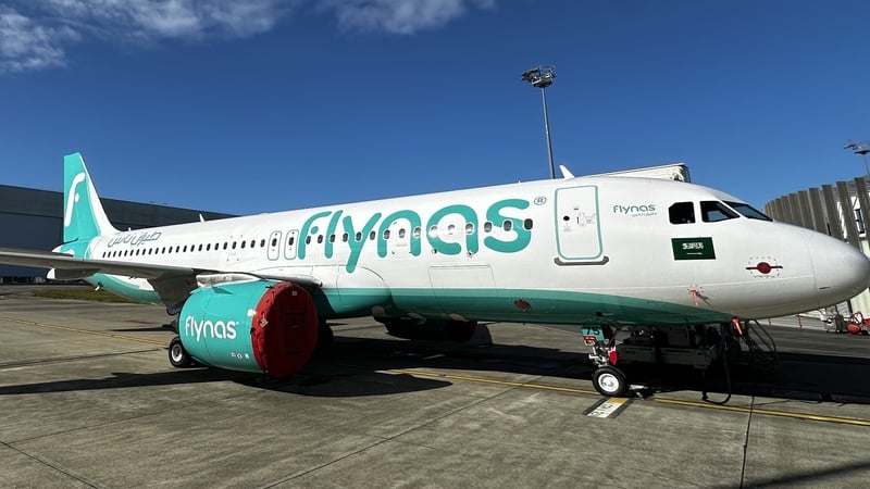 One of the new Flynas Airbus A320neo planes