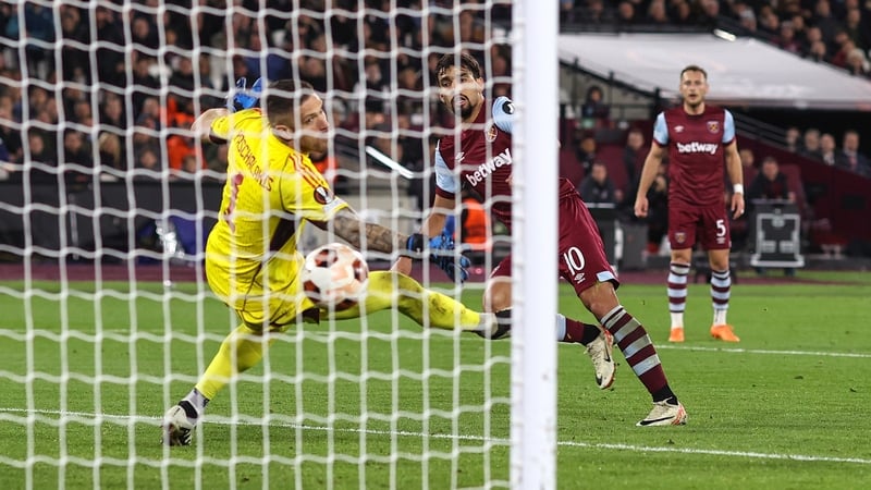 West Ham's Lucas Paqueta scores the only goal of the game