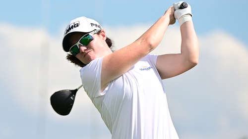 Leona Maguire in action at the Annika