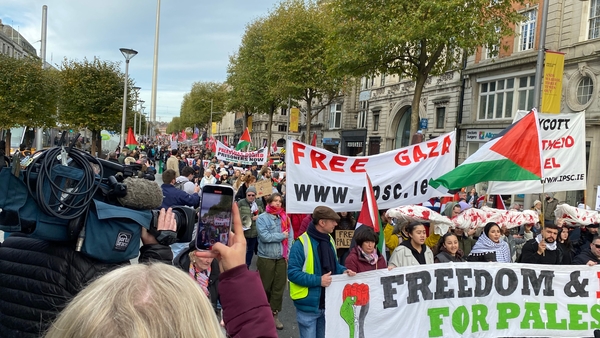 The Dublin rally took off from O'Connell Street this afternoon
