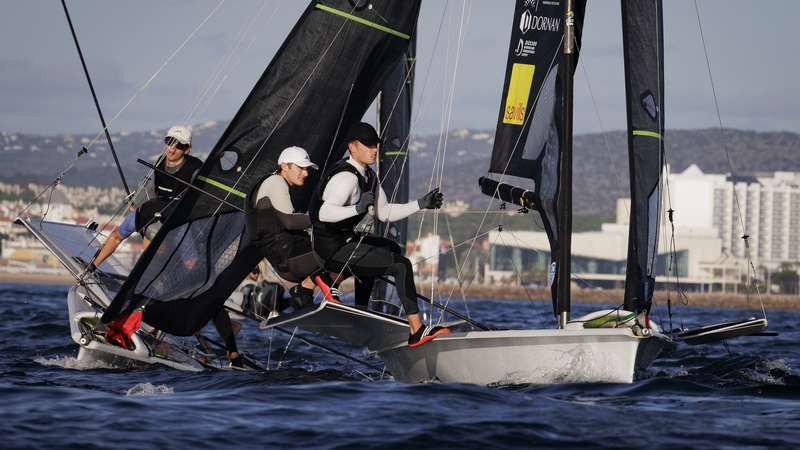 Sean Waddilove (Skerries Sailing Club) and Robert Dickson (Howth Yacht Club) enjoyed a good day in Portugal