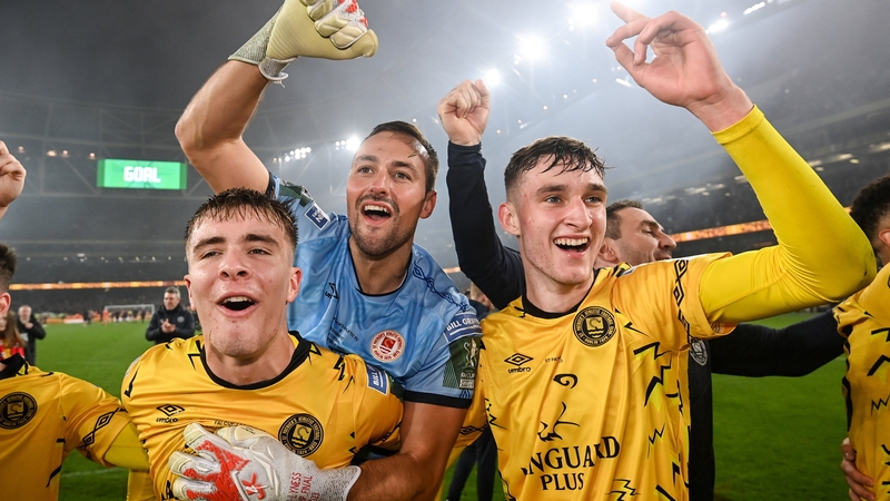Two of St Patrick's Athletic's teenage prodigies - Tommy Lonergan (l) and Mason Melia (r)