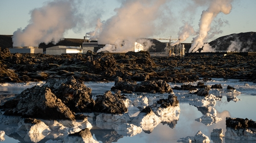 A large dyke has been designed to protect the Svartsengi geothermal power plant