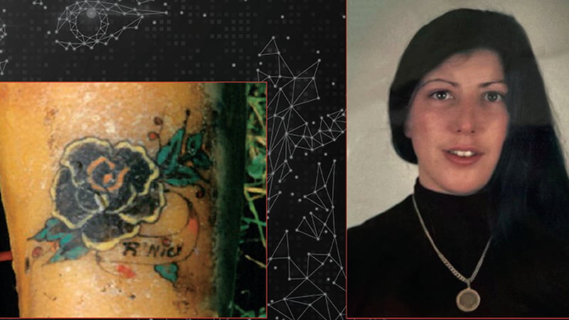 A family member recognised Rita Robert's distinctive tattoo