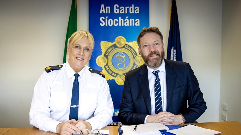Assistant Commissioner for Roads Policing and Community Engagement with An Garda Síochána Paula Hilman and CEO of the MIBI, David Fitzgerald