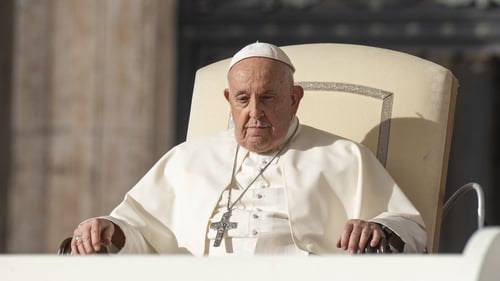 Earlier this month, the Pope skipped reading a prepared speech for a meeting with European rabbis as he was suffering from a cold (file image)