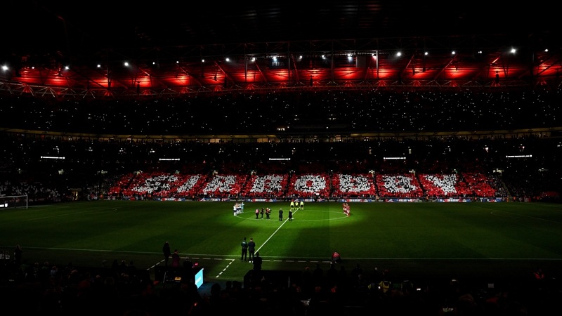 Bobby Charlton was honoured ahead of kick-off in England's 2-0 win over Malta at Wembley