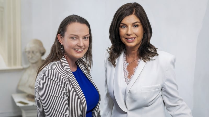 Sarah-Jane Larkin (left) Director General and Denise Sidhu (right), chairperson of the Irish Venture Capital Association