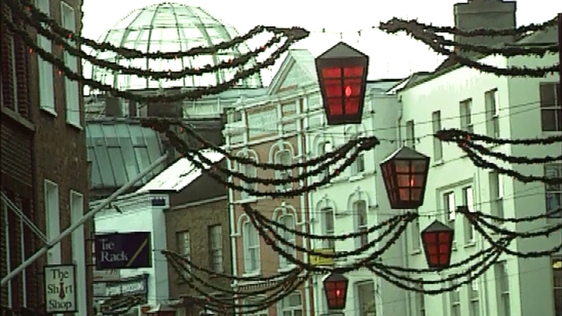 Christmas on Grafton Street in Dublin, 1993.