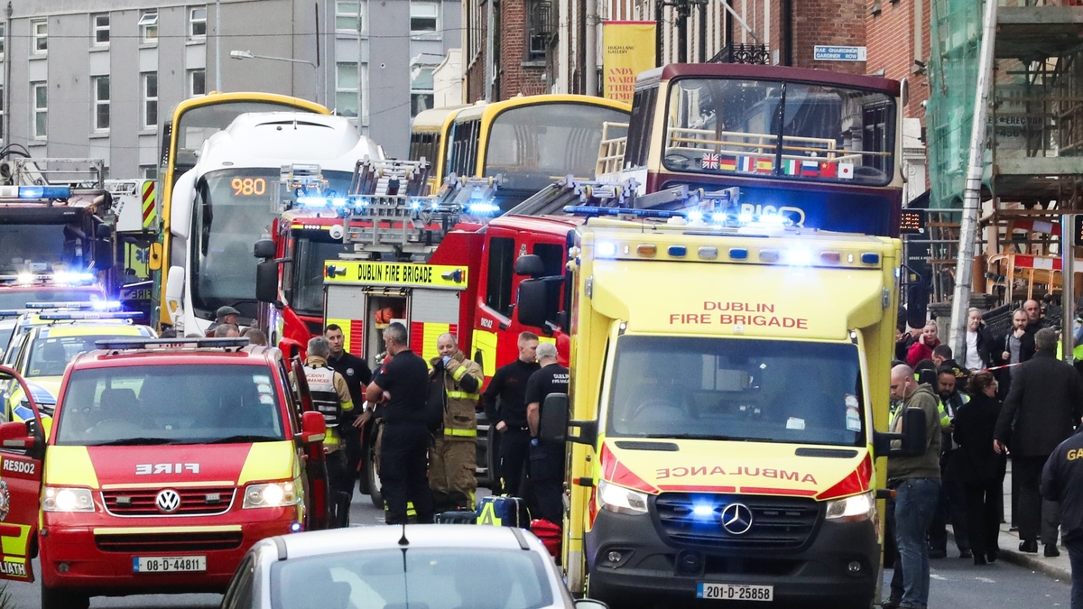 Three children and their carer stabbed yesterday afternoon in Parnell Square in Dublin City 