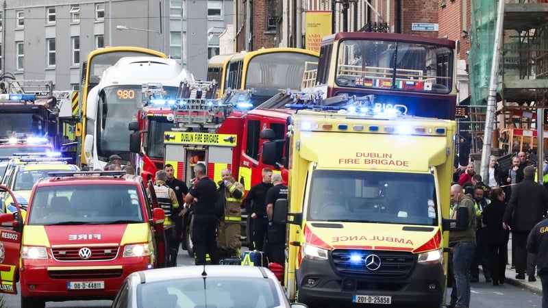 The child was one of three children injured in the stabbing on Parnell Square East in November