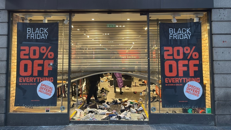 Foot Locker's store in Henry Street suffered looting during last year's riots in Dublin