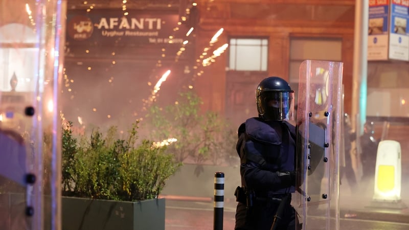 Unrest broke out in Dublin on the night of 23 November 2023