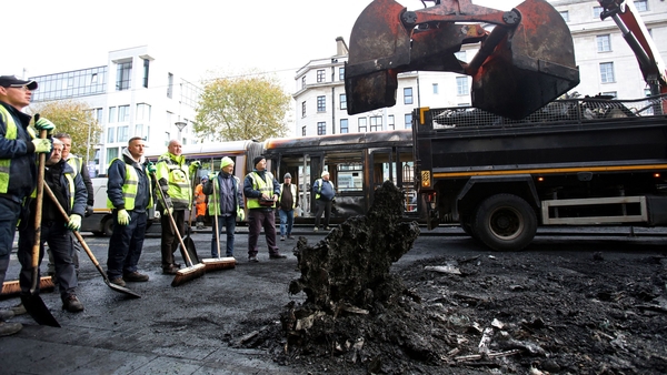 Some of the aftermath of the Dublin riots in November