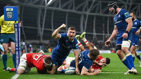 Jordan Larmour celebrates his try