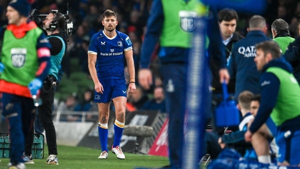 Ross Byrne injured his arm in the win over Munster in November