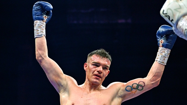 Emmet Brennan celebrates his victory over Jamie Morrissey