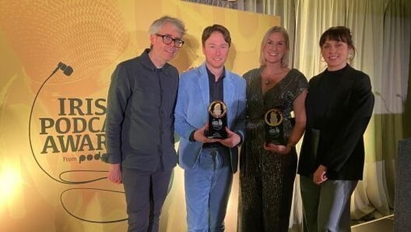 Nicky-Coghlan, Bobby-Aherne, Ceire O'Donoghue and Aoife O'Neill of RTÉjr Podcasts