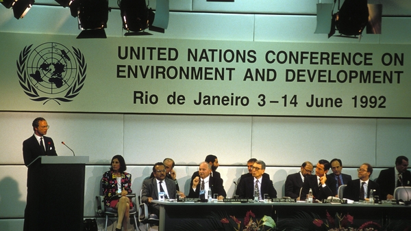 The Earth summit in Rio de Janeiro in 1992