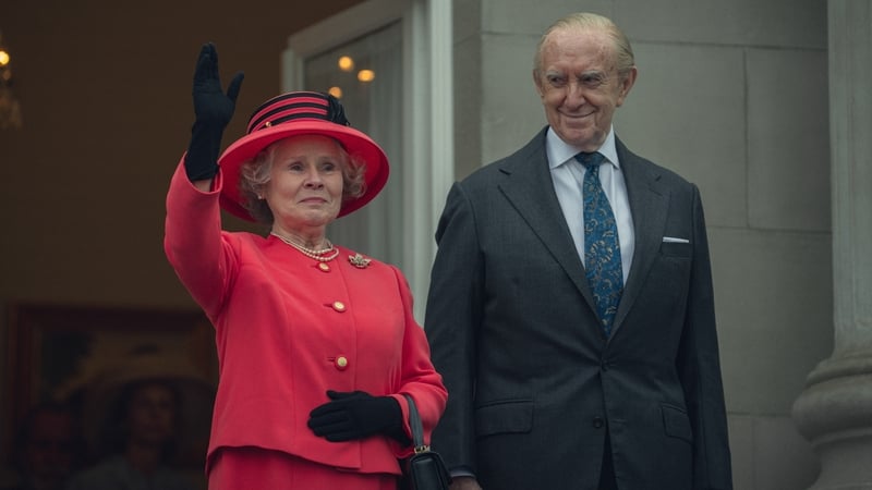 Imelda Staunton and Jonathan Pryce in The Crown