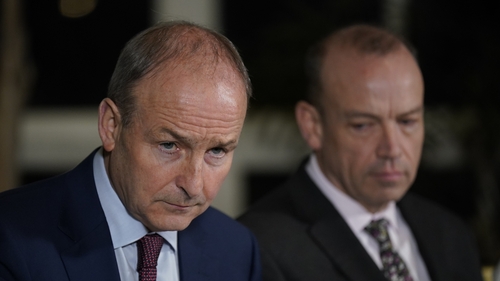 Chris Heaton-Harris (R) has written to Micheál Martin questioning the move by Ireland to challenge the UK's contentious new legacy laws (File image)
